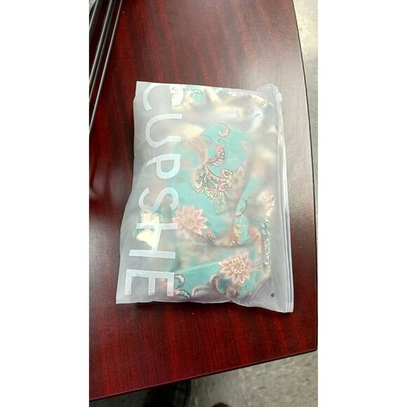 Cupshe Women's Enamel Paisley Fringe Bralette & Reversible Hipster Bikini Set XL - Picture 10 of 12